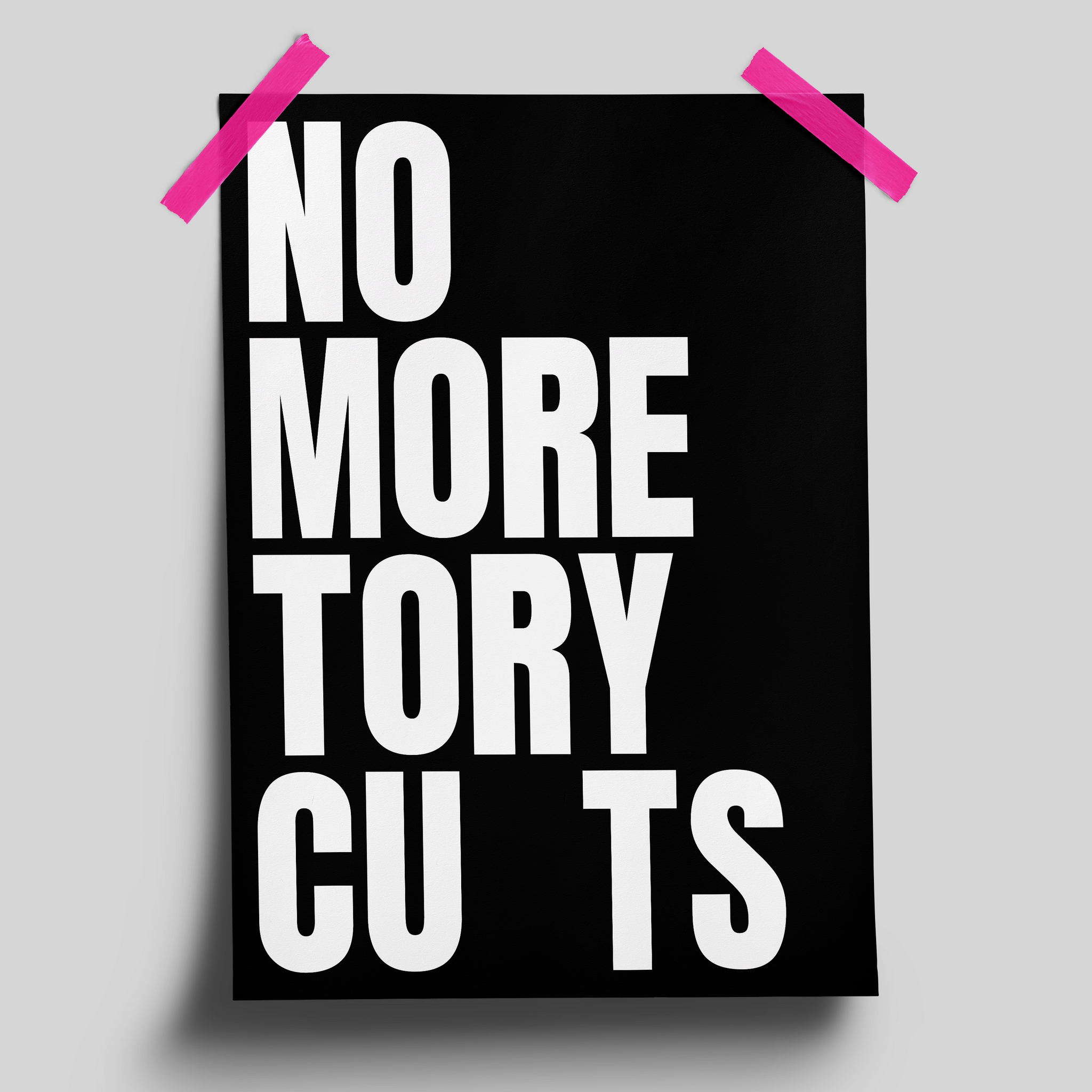 NO MORE TORY CU TS