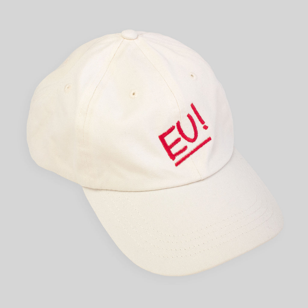 EU! EMBROIDERED CAP OFF WHITE