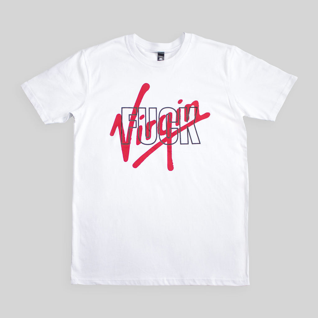 FUCK VIRGIN TEE WHITE